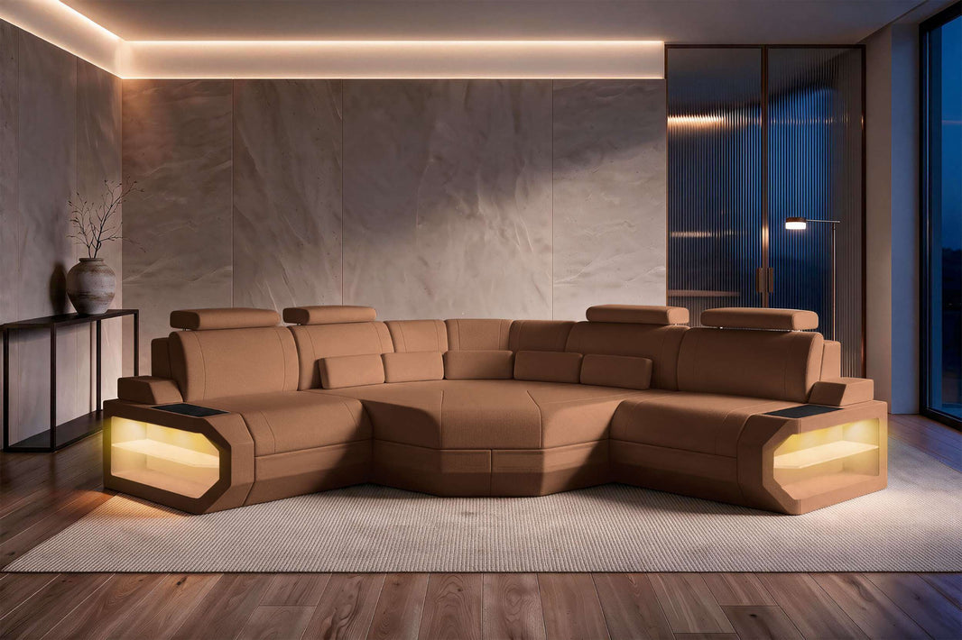 Mini Ecksofa Asti L Form Stoffsofa