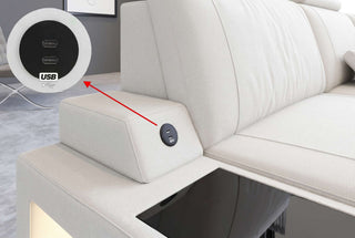 Mini Ecksofa Asti L Form Stoffsofa Schwarz