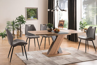Exel Artisan Massivholz-Optik Esstisch - Ansicht 1