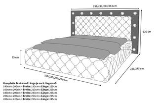 Boxspringbett Alessandria Beige