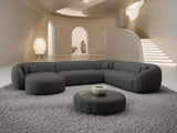 XXL Wohnlandschaft Sorelia U-Form aus Stoff