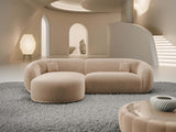 Stoff Ecksofa Sorelia L-Form Kurz