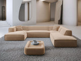 Wohnlandschaft Liranda Lounge U-Form aus Stoff