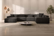 Wohnlandschaft Formenta U-Form aus Stoff
