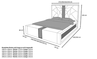 Boxspringbett Imperia Sandbeige-Weiß