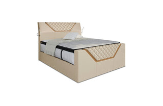 Freisteller des Boxspringbettes Nantes in Beige-Sandbeige