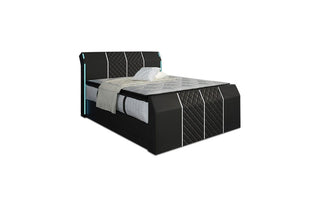 Boxspringbett Paris Schwarz-Weiß – Freisteller