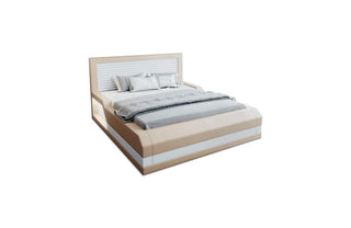Freisteller des Wasserbettes Treviso in Beige-Weiß