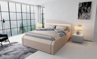 Wasserbett Nelassa mit LED im Kopfteil