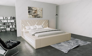 Boxspringbett Contrada Beige-Weiß
