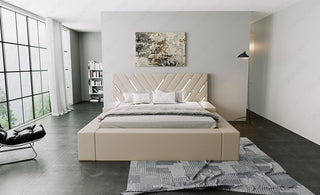 Boxspringbett Contrada Beige-Weiß