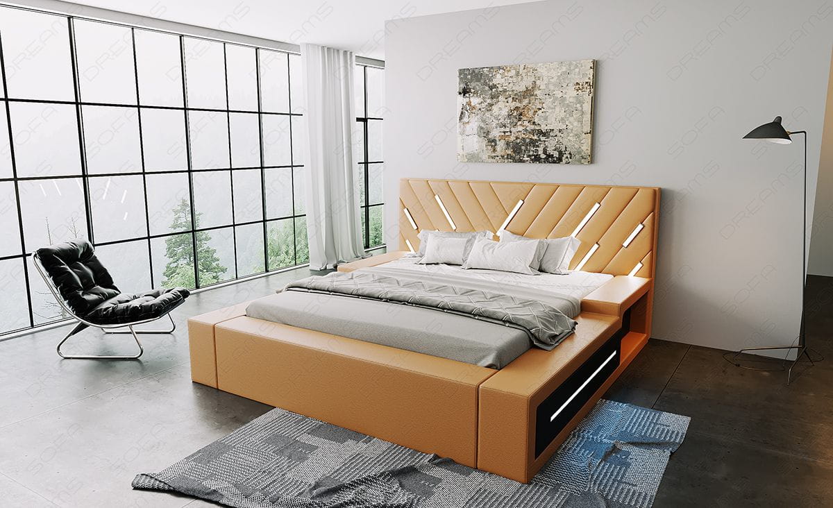 Boxspringbett Contrada Beige-Weiß