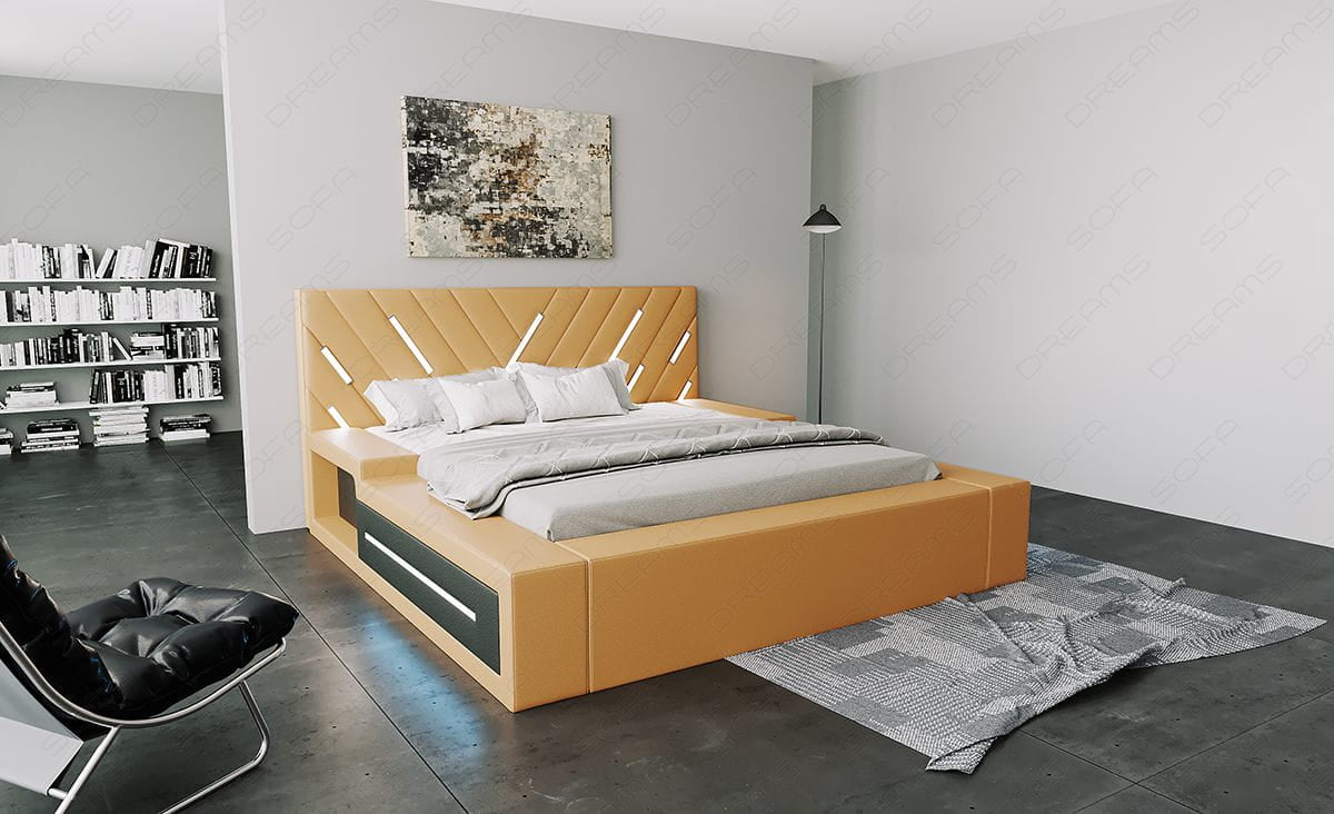 Boxspringbett Contrada Beige-Weiß