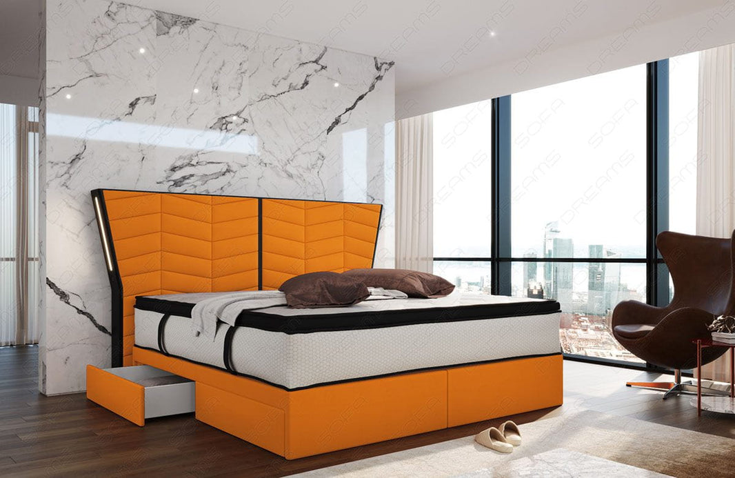 Boxspringbett Novara Stoff