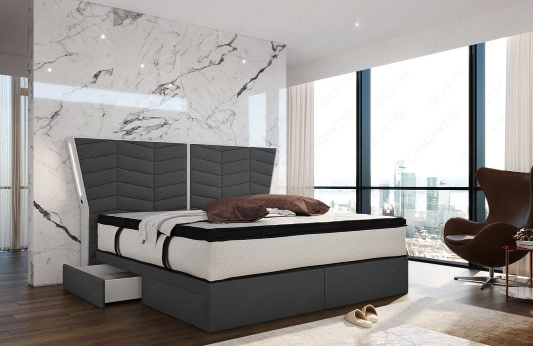 Boxspringbett Novara Stoff