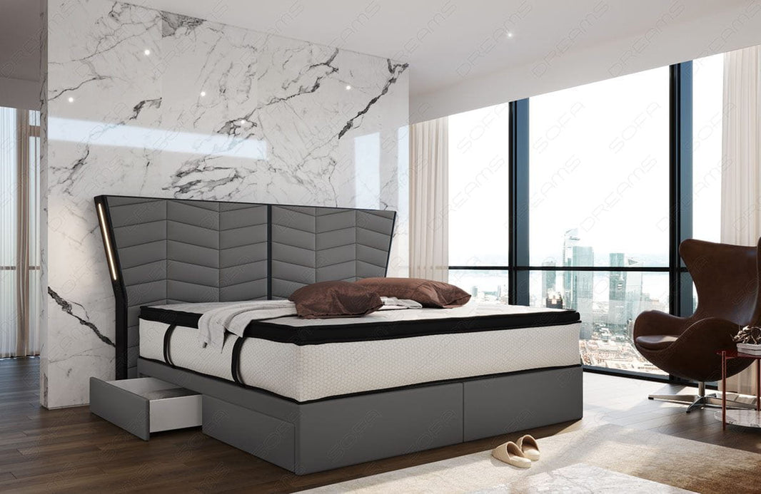 Boxspringbett Novara Stoff