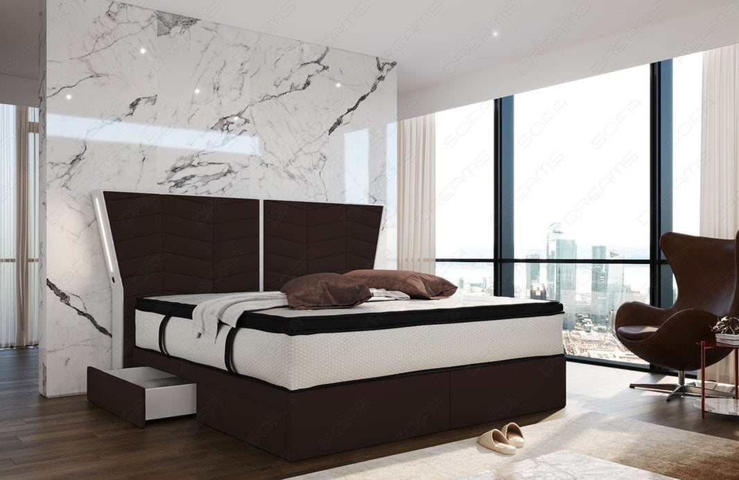 Boxspringbett Novara Stoff