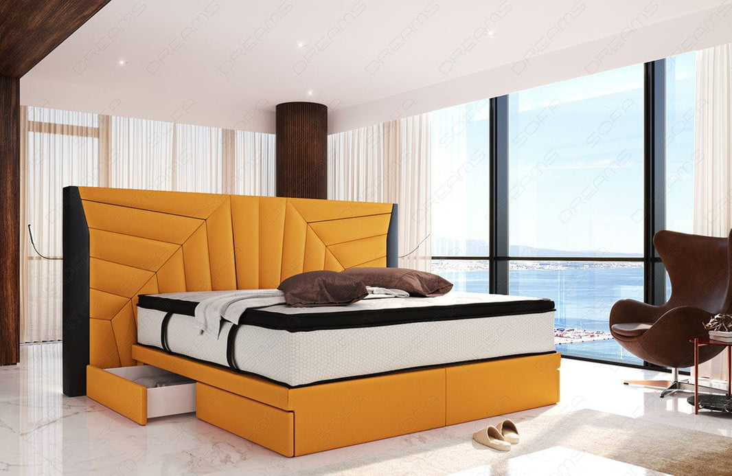 Boxspringbett Monaco Stoffbezug