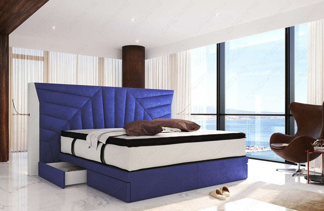 Boxspringbett Monaco Stoffbezug