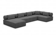 Couchlandschaft Laguardia U-Form in Stoff