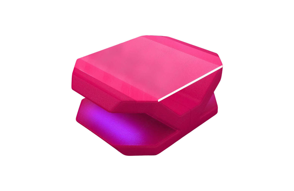Couchtisch Venedig Eleganz in Leder Pink