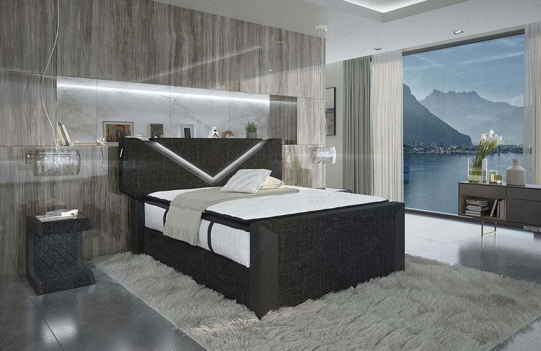 Boxspringbett Lyon Stoff
