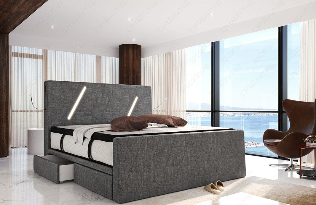 Boxspringbett Toulon Stoffbezug