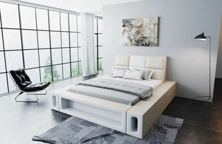 Boxspringbett Venosa Beige-Weiß