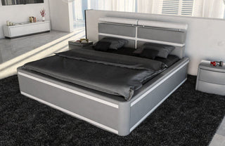 Boxspringbett Venedig Grau-Weiß