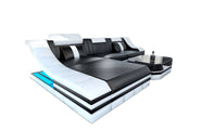 Mini Couch Turino L-Form in Leder