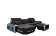 Ecksofa Roma L-Form aus Leder