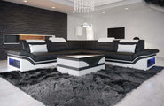 Mini Ecksofa Brianza L-Form aus Leder