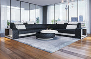Mini Couch Foggia L-Form in Leder
