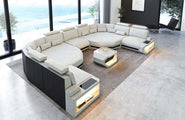 XXL Stoff Wohnlandschaft Asti U-Form