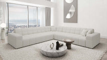 Couch Ibiza L-Form in Stoff