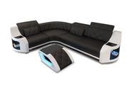 Ecksofa Genua L-Form in Leder