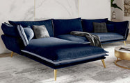 Stoff Ecksofa Lobos L-Form