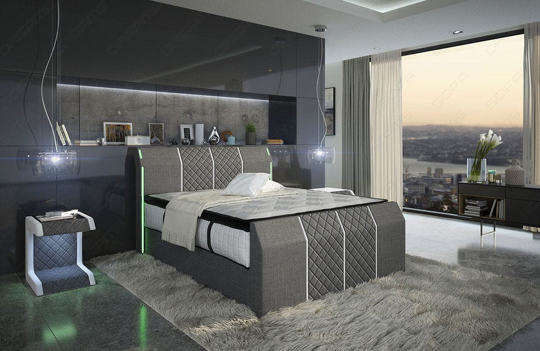 Boxspringbett Paris mit Matratze und Topper