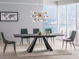 Esstisch Salvadore Mattschwarz 160 cm