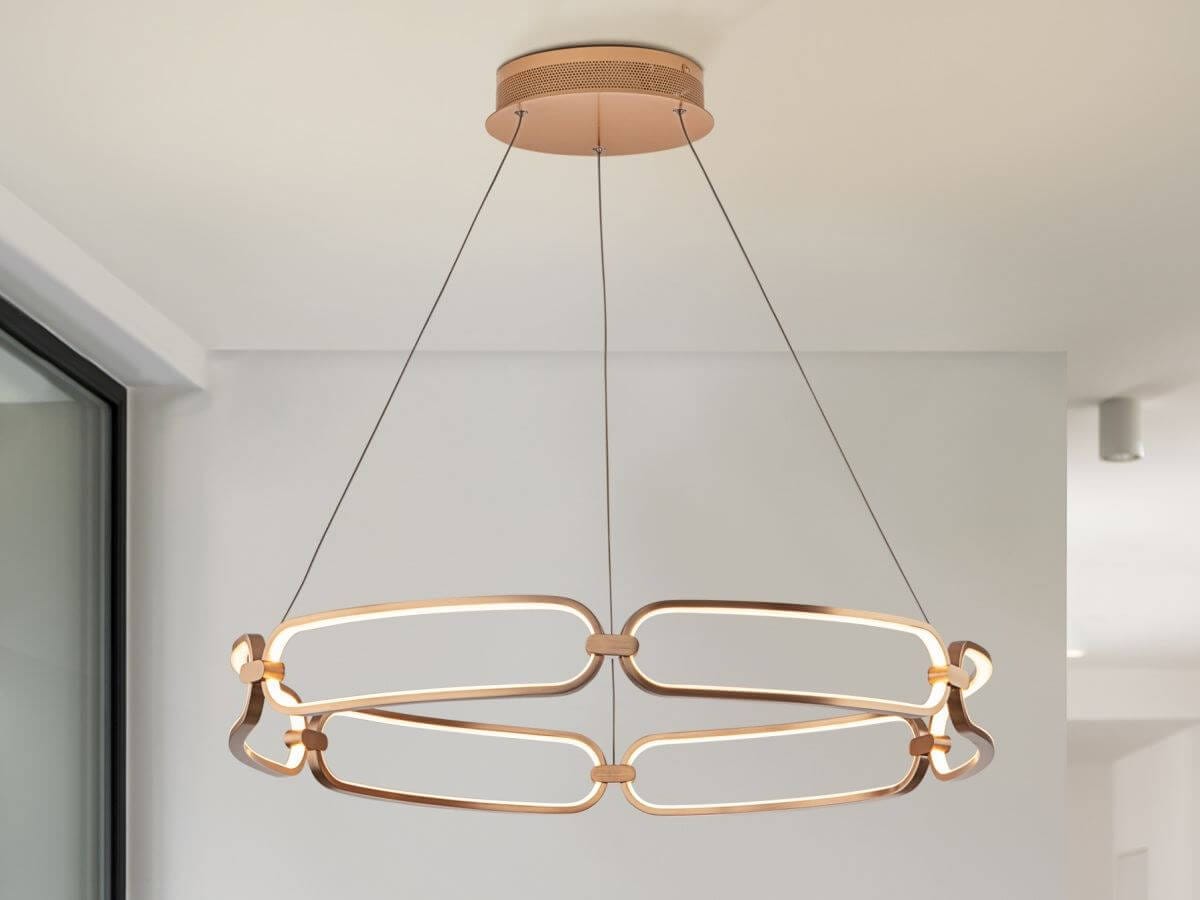 Hängelampe Colette Gold – Elegantes Design für Wohnzimmer - Bild 1