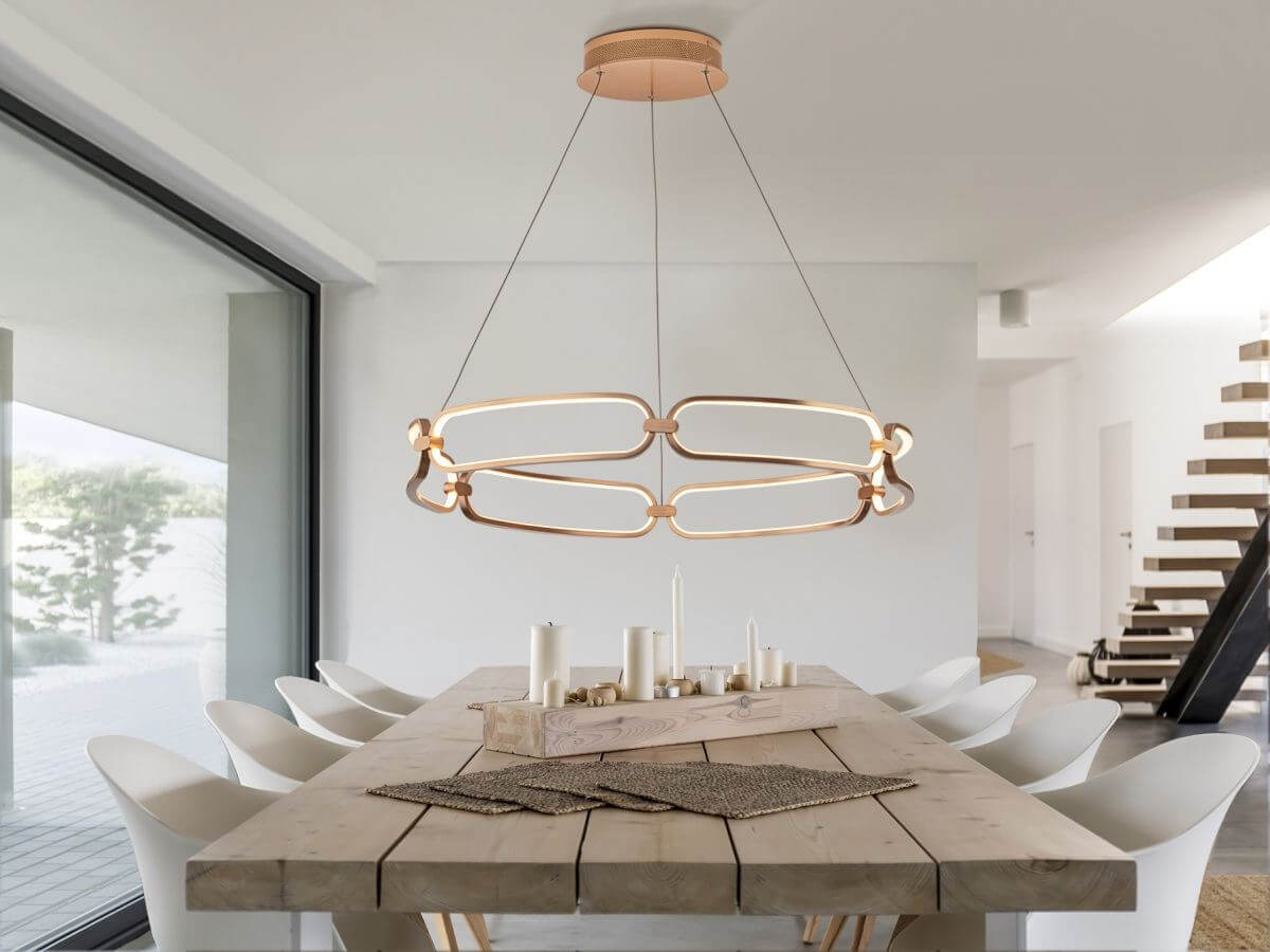 Hängelampe Colette Gold – Elegantes Design für Wohnzimmer - Bild 2