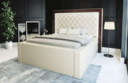 Wasserbett Varese mit Steppung und LED-Kopfteil
