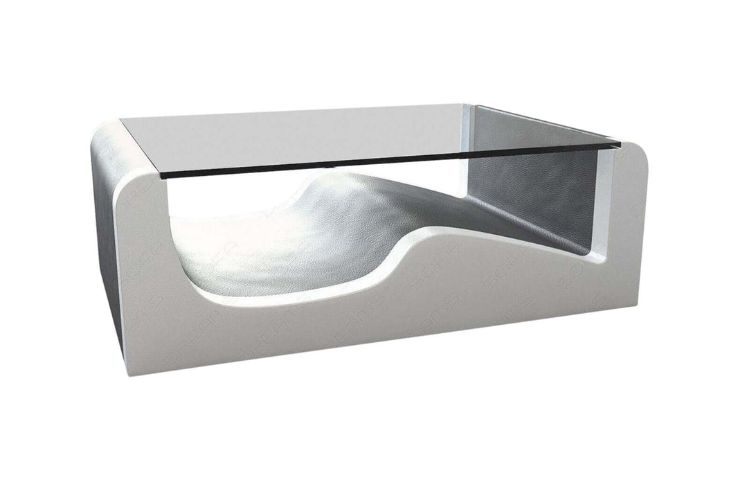 Couchtisch Wave in Leder