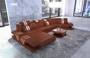 Sofa Venedig C-Form in Leder