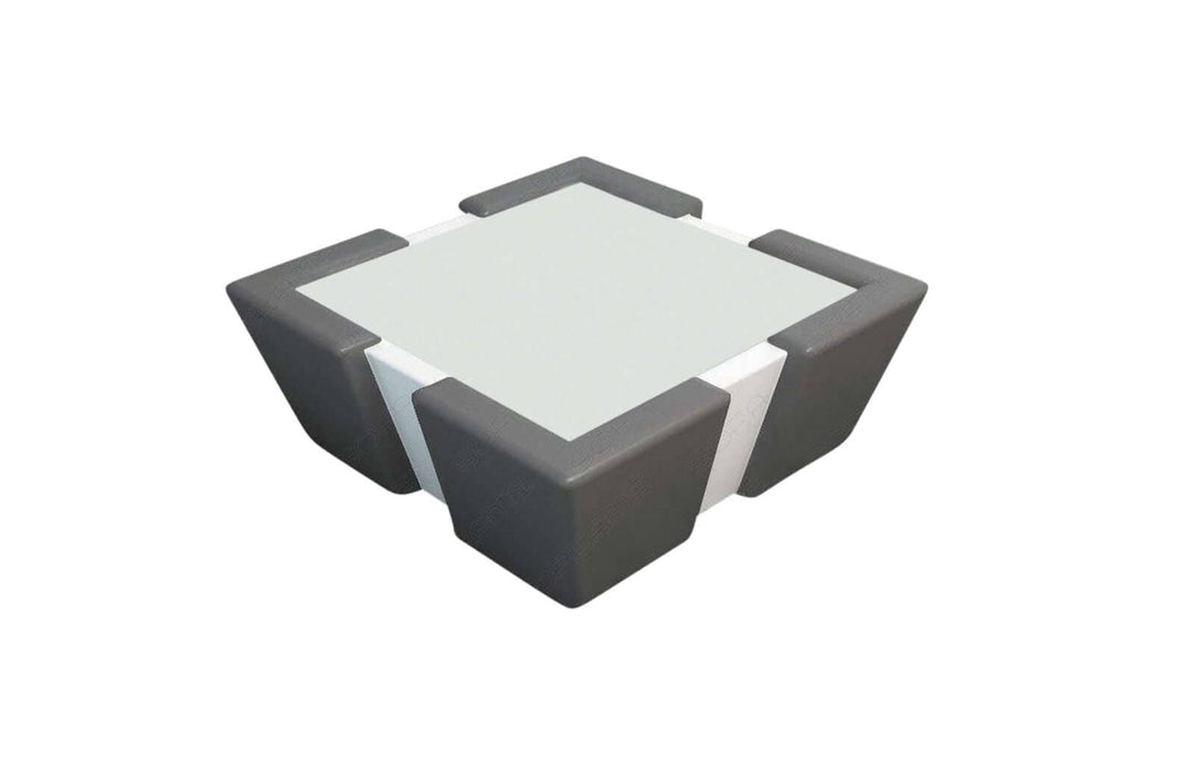 Couchtisch Apollonia LED in Leder