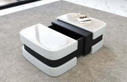 Couchtisch Elegante Modell Lederoptik
