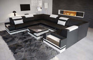 Leder Couch Trivento U-Form