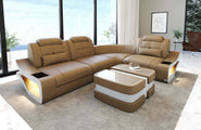 Ecksofa Elena Eleganz L-Form aus Leder