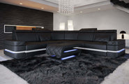 Mini Couch Positano L-Form in Leder