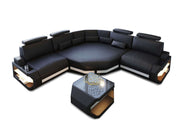 Mini Ecksofa Asti Kompakt L-Form in Leder